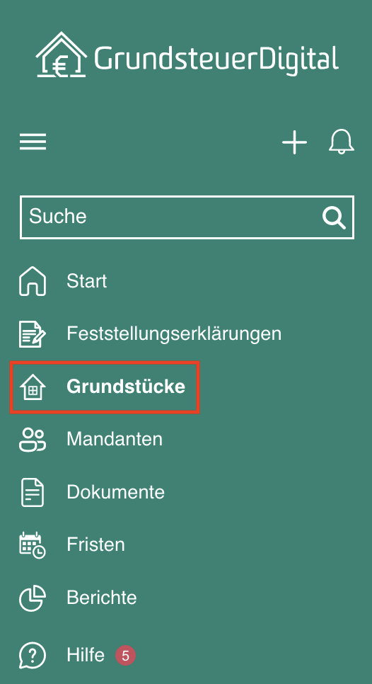 Grundstücke anlegen