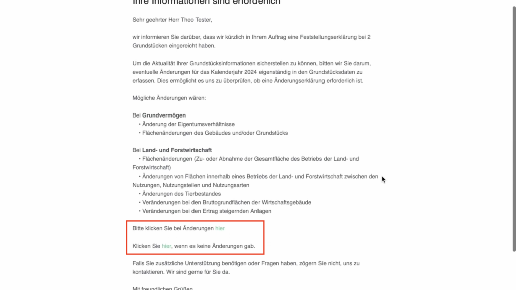 Änderungswahlliste