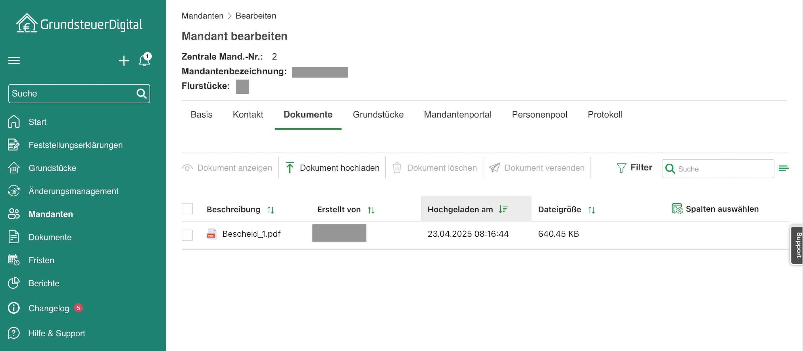 Dokumente Verwaltung