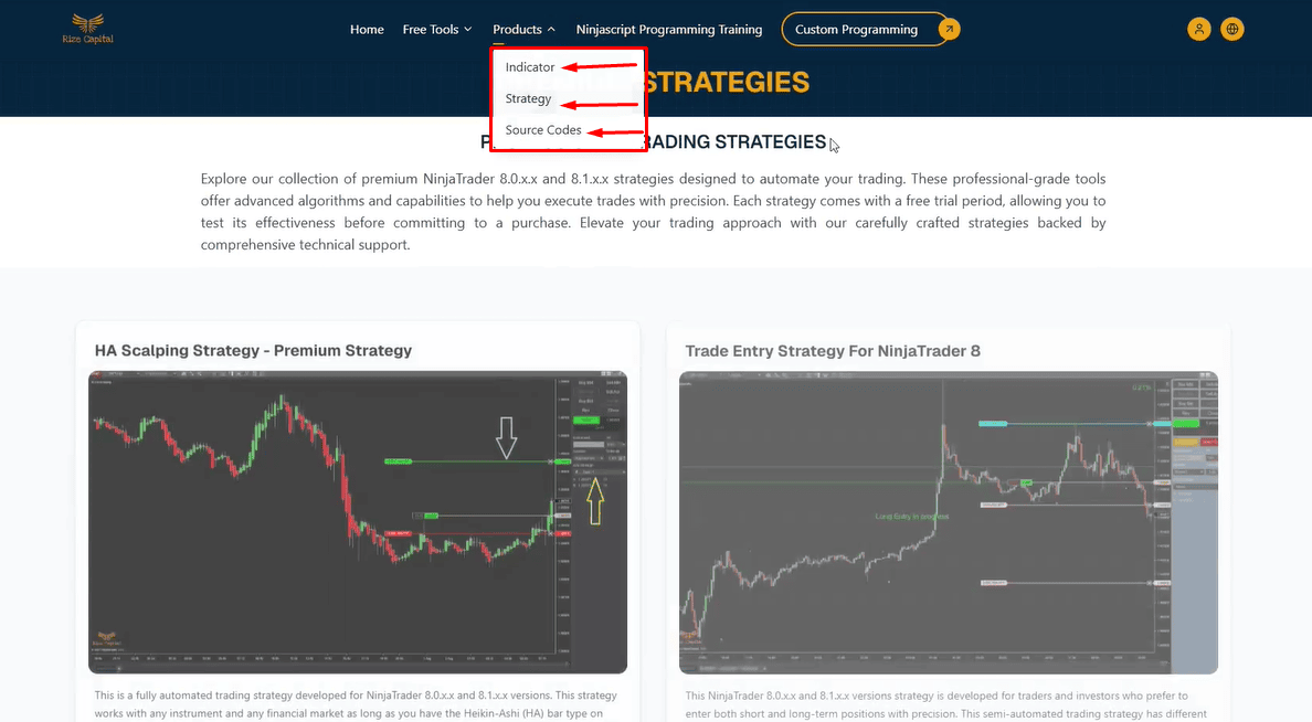 Log In and Visit Product Pages 