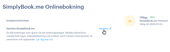 Sätt upp SimplyBook.me onlinebokning