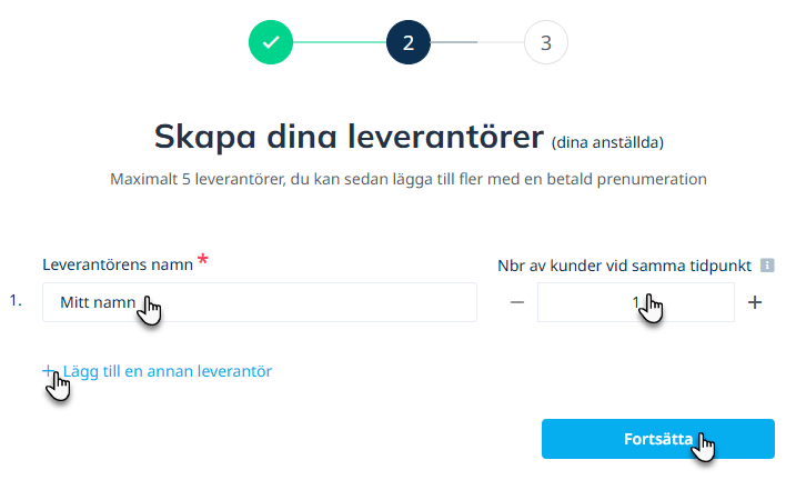 SimplyBook.me - lägg till leverantörer