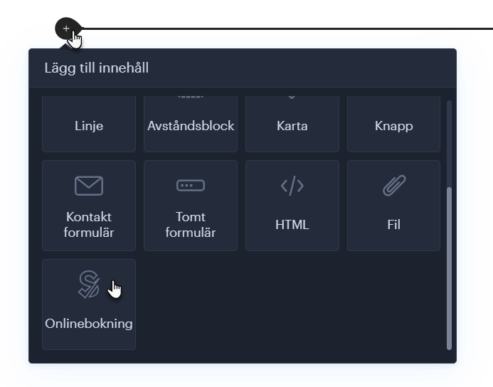 bokningsformuläret för SimplyBook.me på din hemsida
