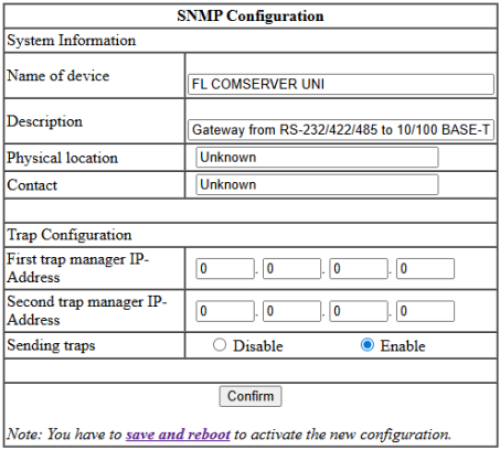 FL-COM - SNMP