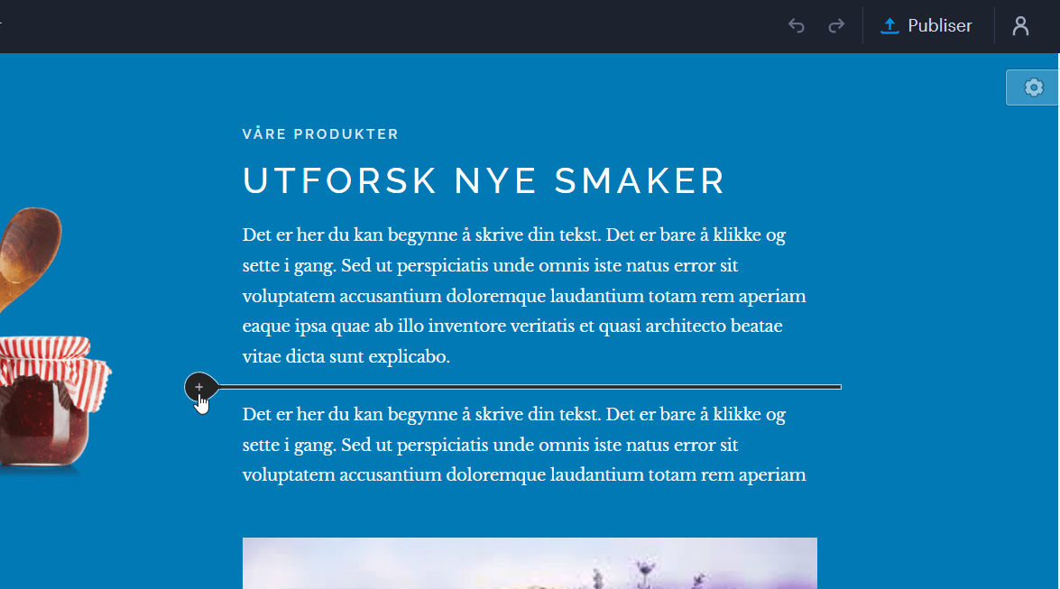 Slik legger du til et mellomrom