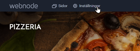 Webnodes redigerare, inställningar för att lägga till Google tag manager