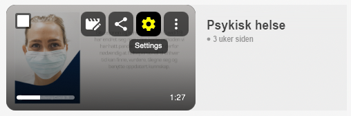 Klikk Settings
