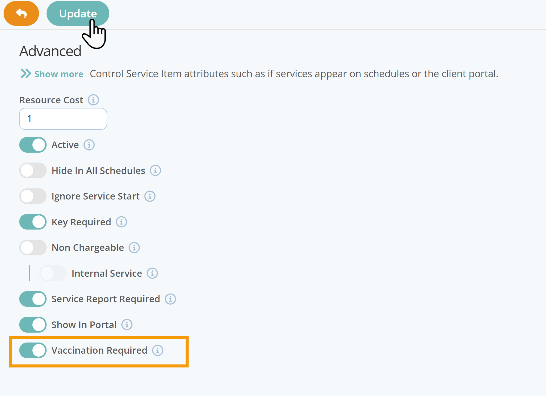 Enable Vaccination Flags for Services in Dog Daycare Software