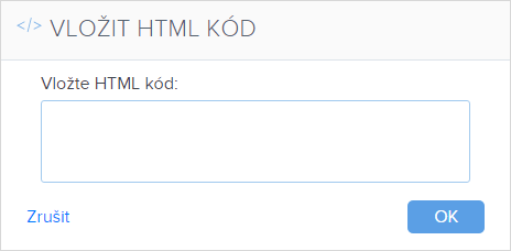 Vložte HTML