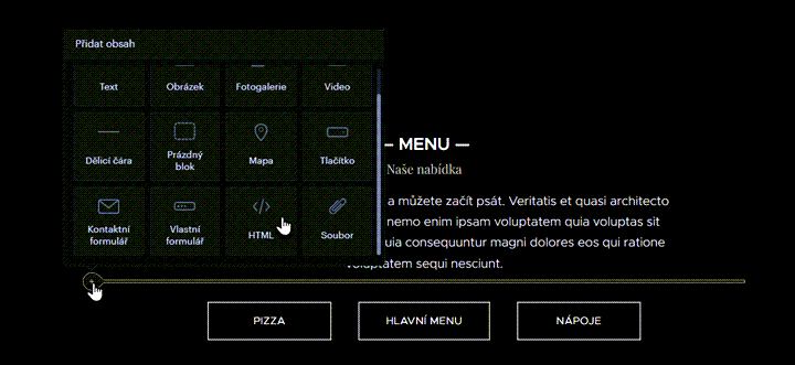 Vybrat HTML