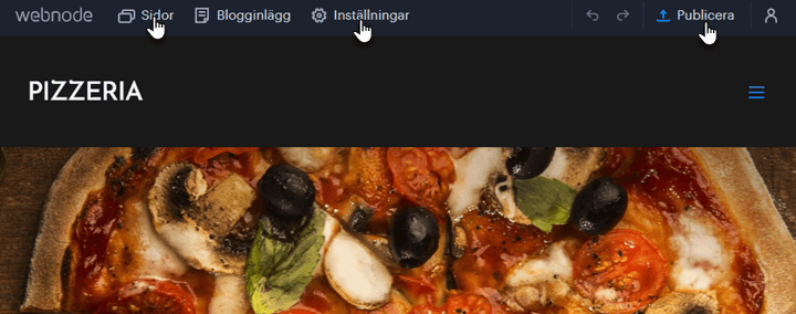 Översikt av kontrollerna i redigeraren