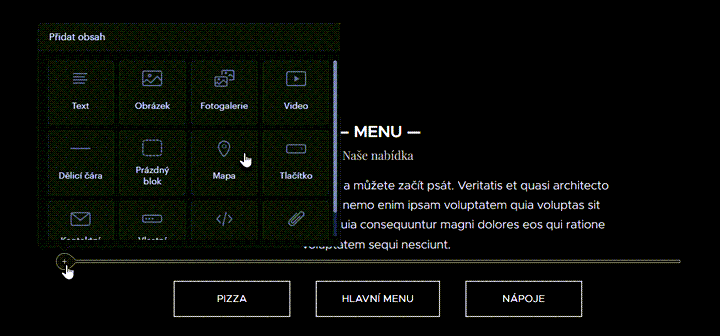 Vybrat obsah mapa