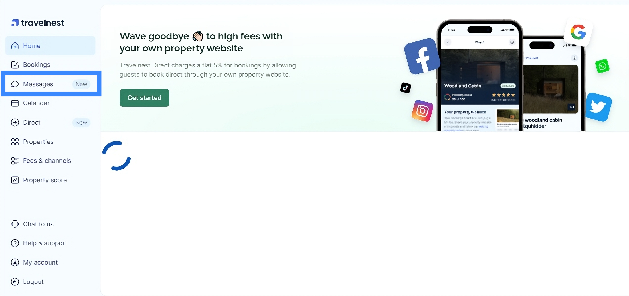 Messages Tab Screenshot