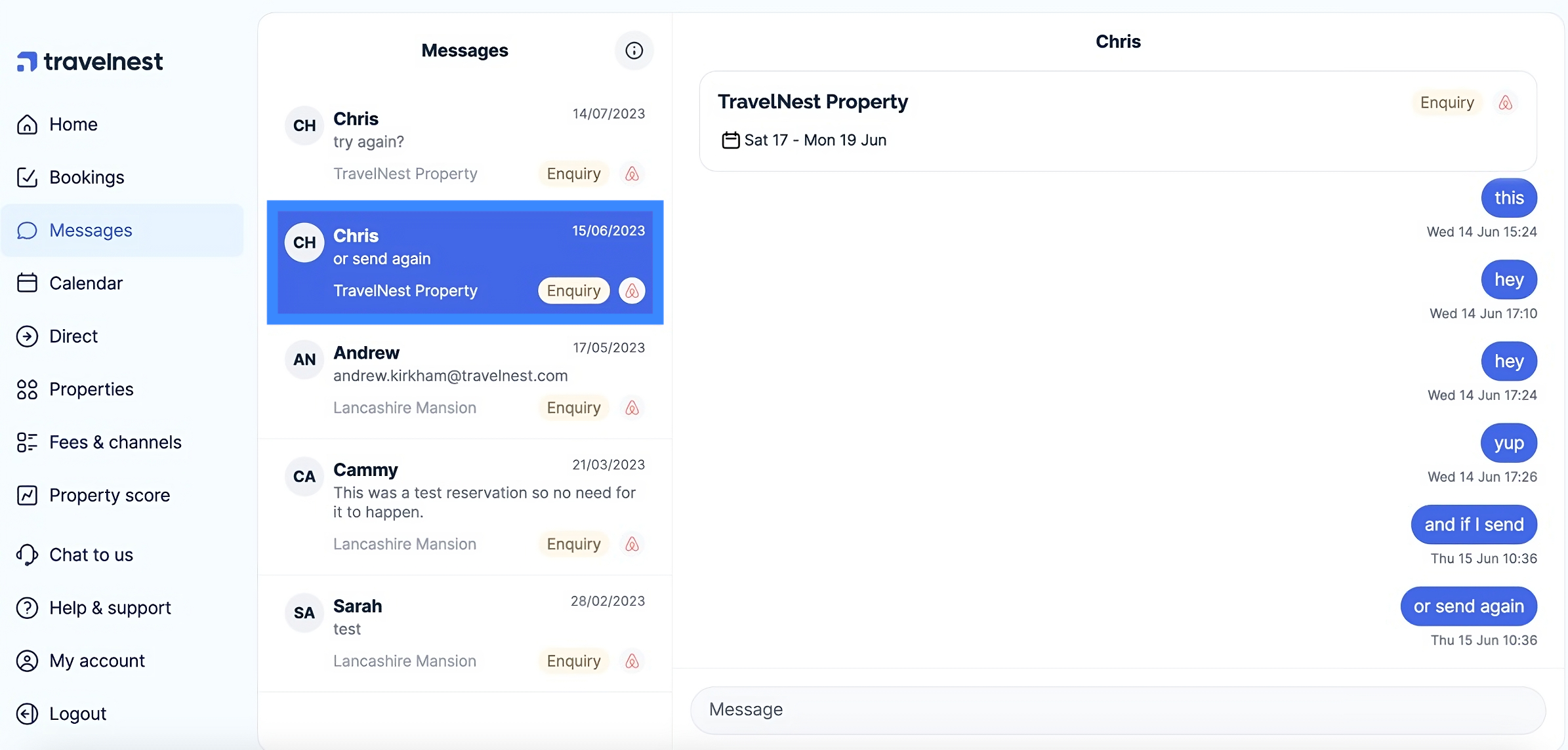 Conversation View Screenshot