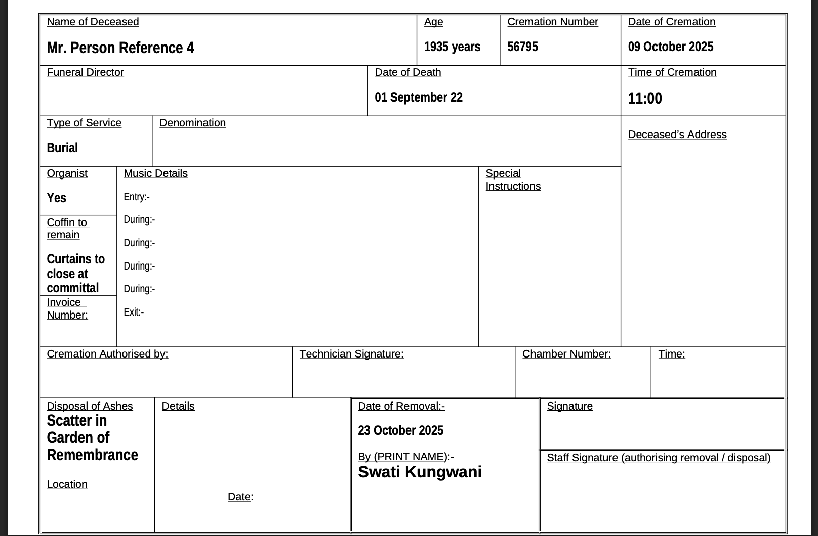 A document with numbers and text
Description automatically generated