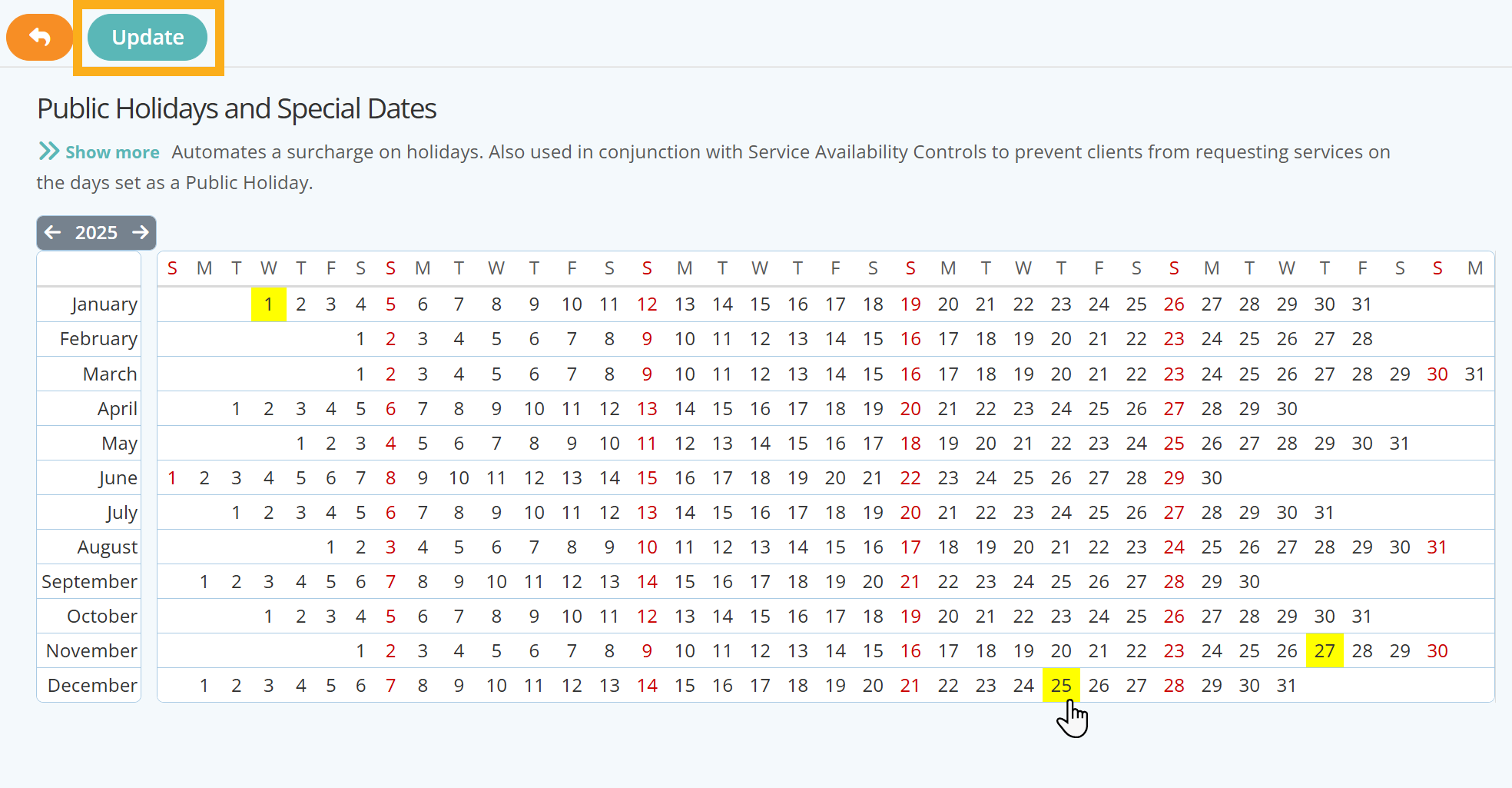 Set Public Holidays on Pet Sitter Plus software for Dog Daycare businesses