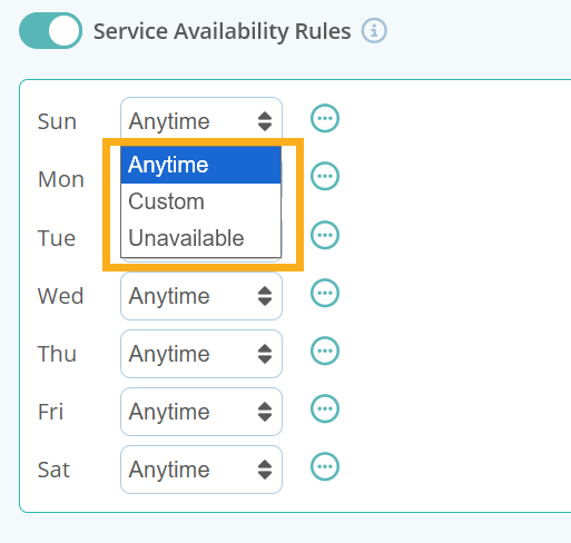 Set Service availability rules to prevent clients from booking services in Dog Walking Software