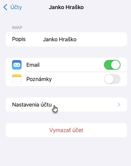 vyberte-nastavenia-uctu