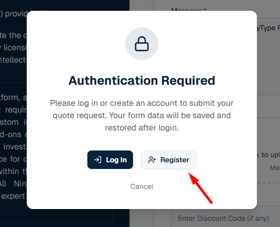 Register to rize capital