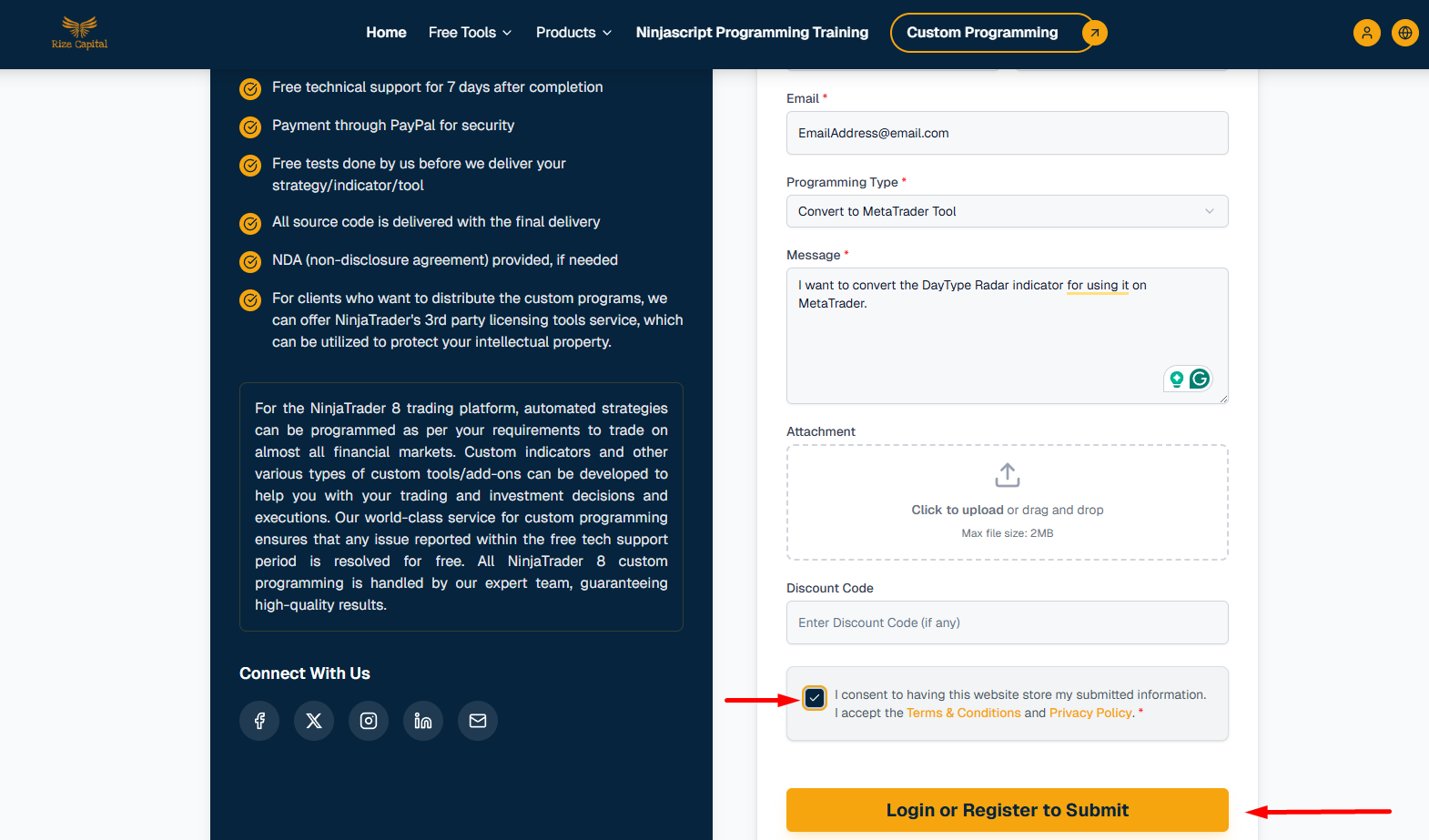 get the product for platforms other than MetaTrader or TradingView
