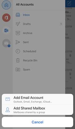 Using Outlook Mobile Shared Mailboxes