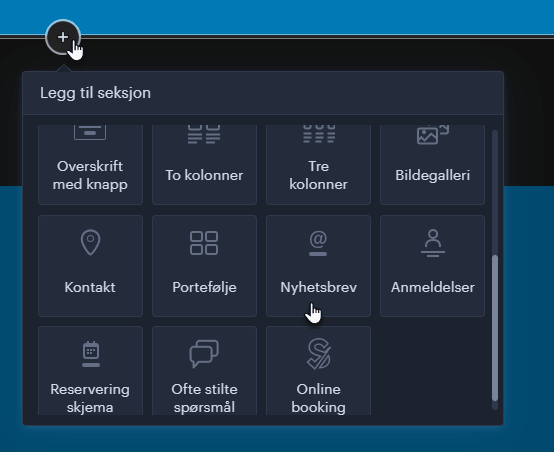 Slik legger du til et skjema for å samle inn e-postadresser