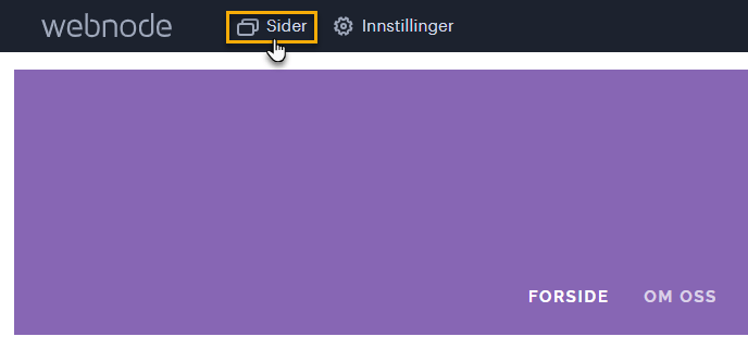 Alternativ URL for sider