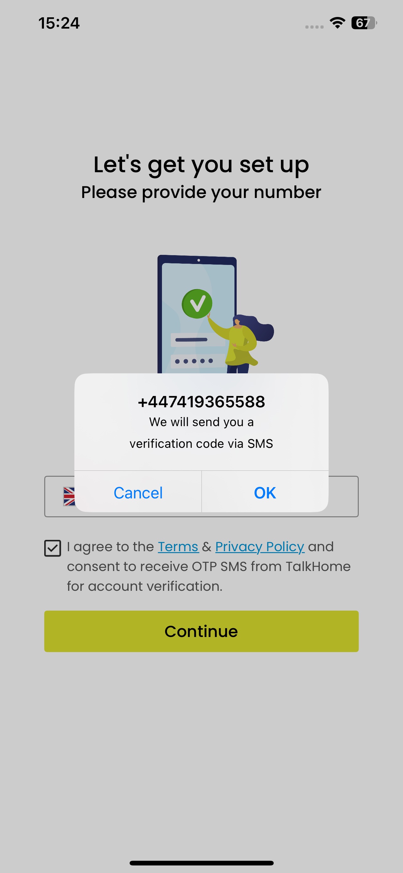 Confirm Your Number