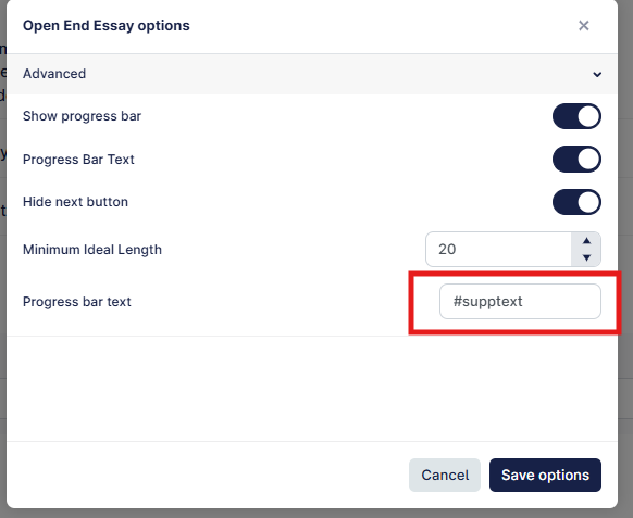 The image displays an interface for an essay platform, with a progress bar and various options for customizing the essay's structure and length.

AI-generated content may be incorrect.