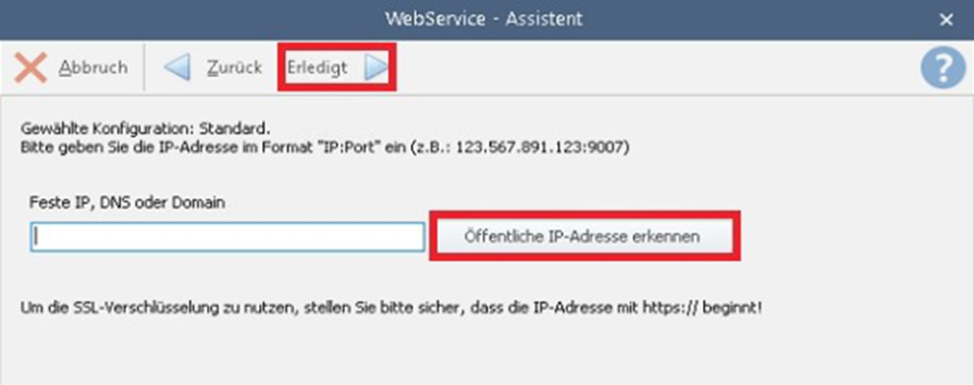 IP-Adresse konfigurieren