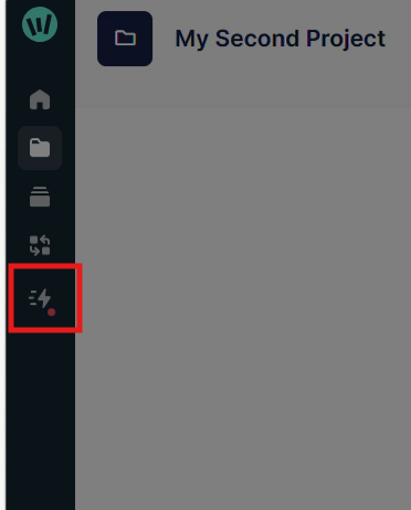 The image shows a computer screen displaying the 'My Second Project' folder with a highlighted folder icon.

AI-generated content may be incorrect.