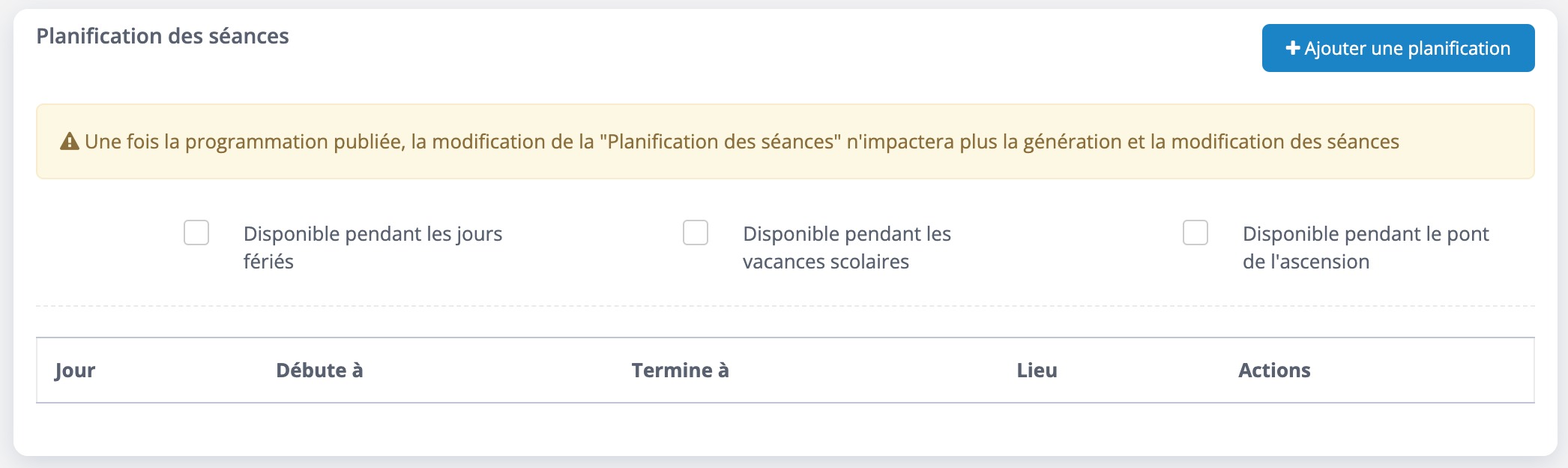 Type de programmation