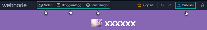 Grunnleggende bruk av editoren