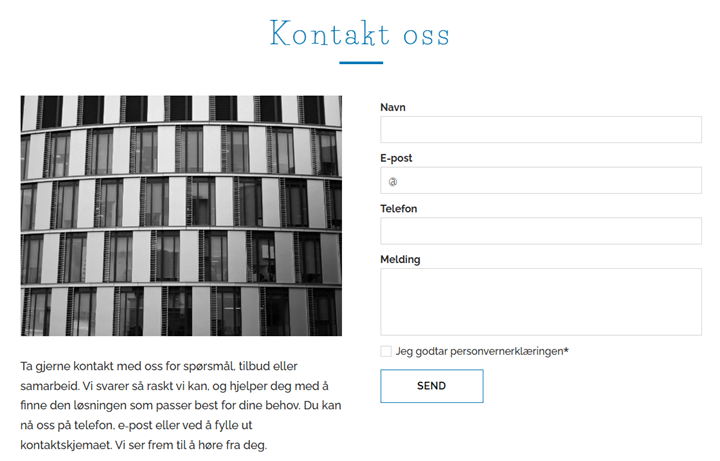 Seksjonen kan nå redigeres som vanlig