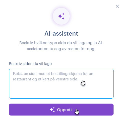 Beskrivelse av siden