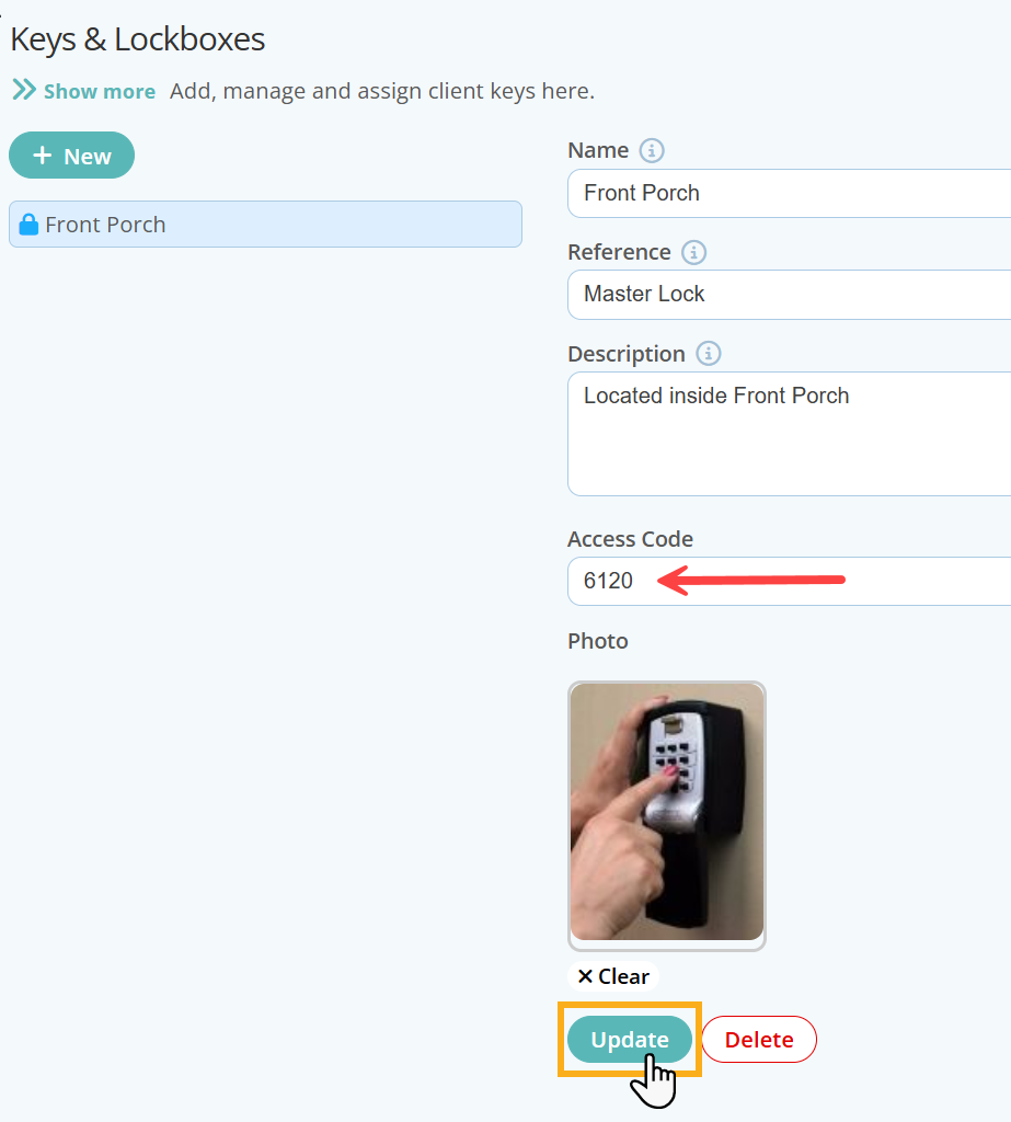 Edit a Lockbox record on a Client Account in Pet Care Software