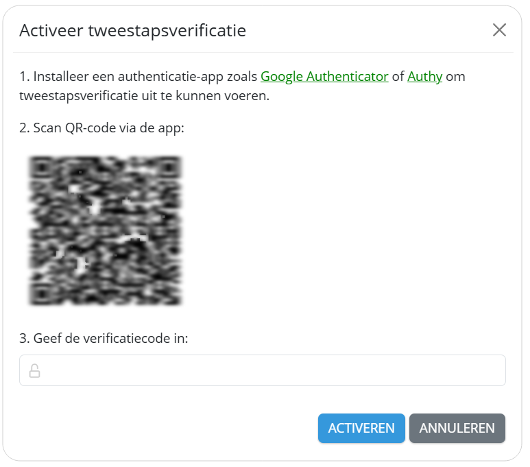 Scanner un code QR avec une application d’authentification