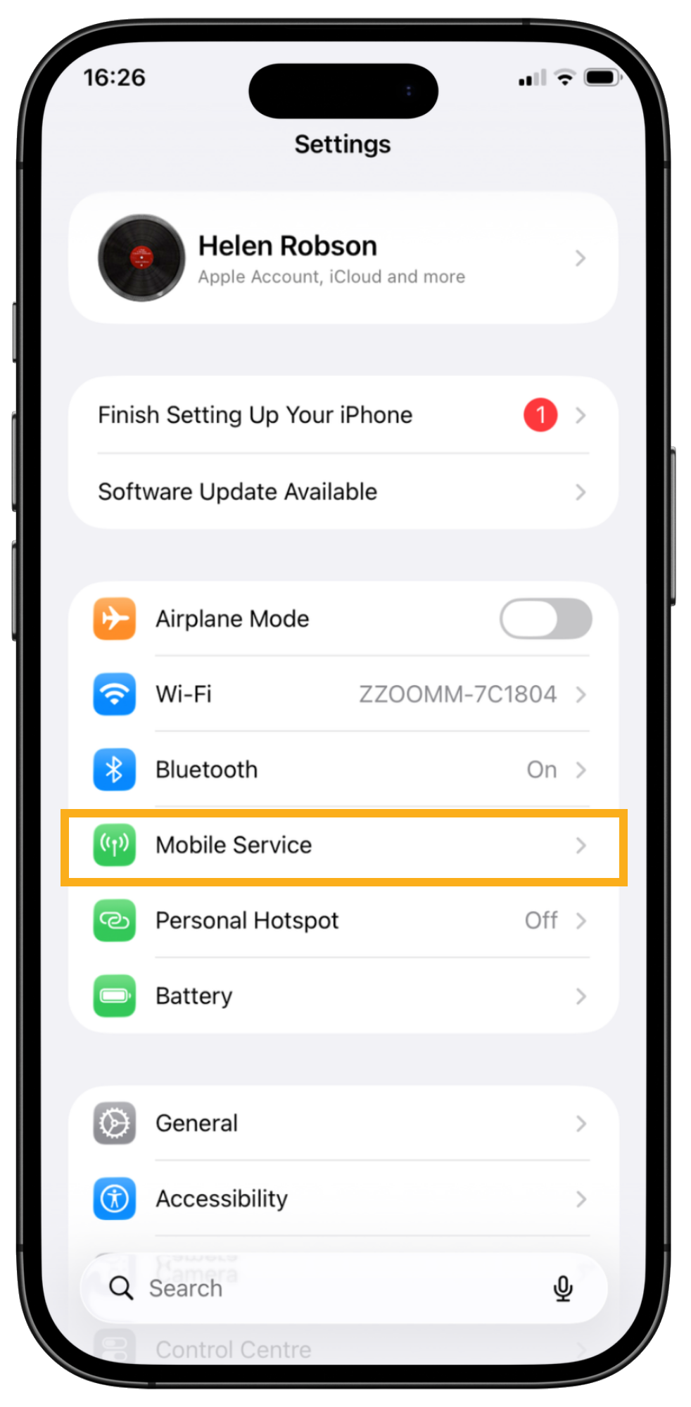 Switch on Mobile Services on an iPhone to use Check in/Out with Pet Sitter Plus