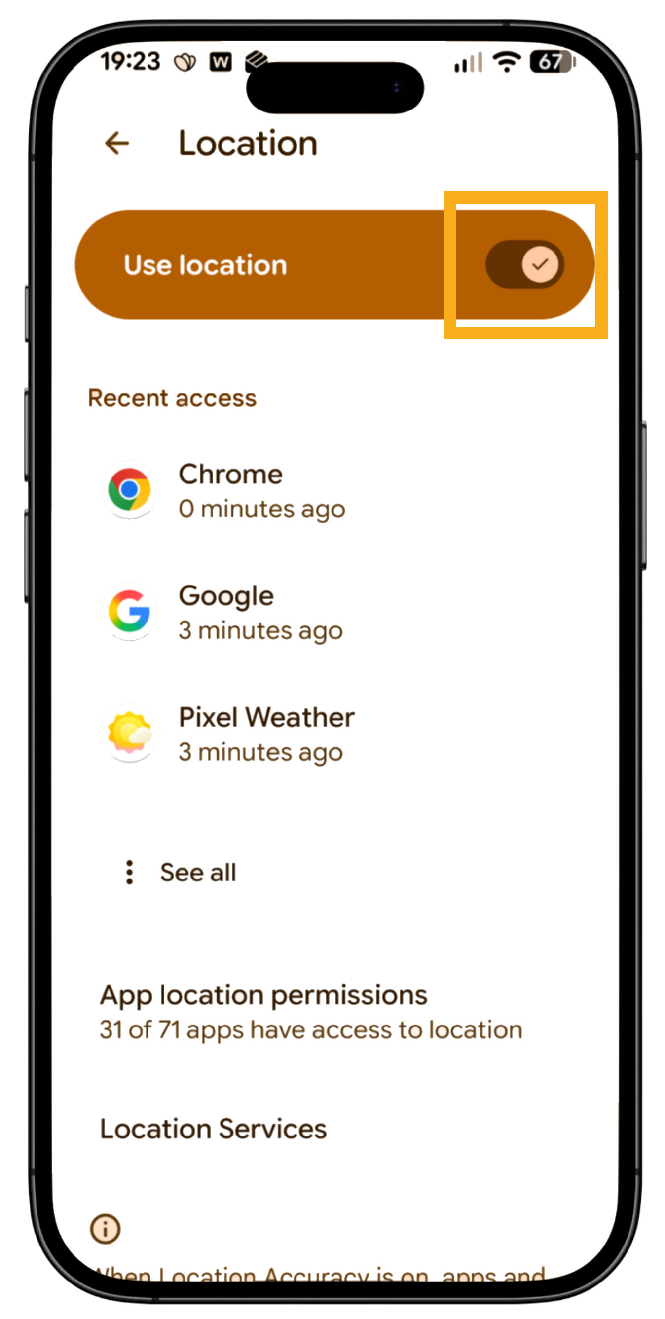 To use check-in/Out, switch on Location Service on the mobile device in Pet Sitter Plus