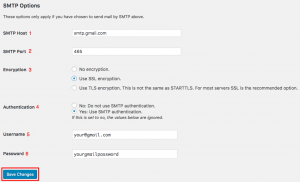 SMTP Ayarları Sayfası