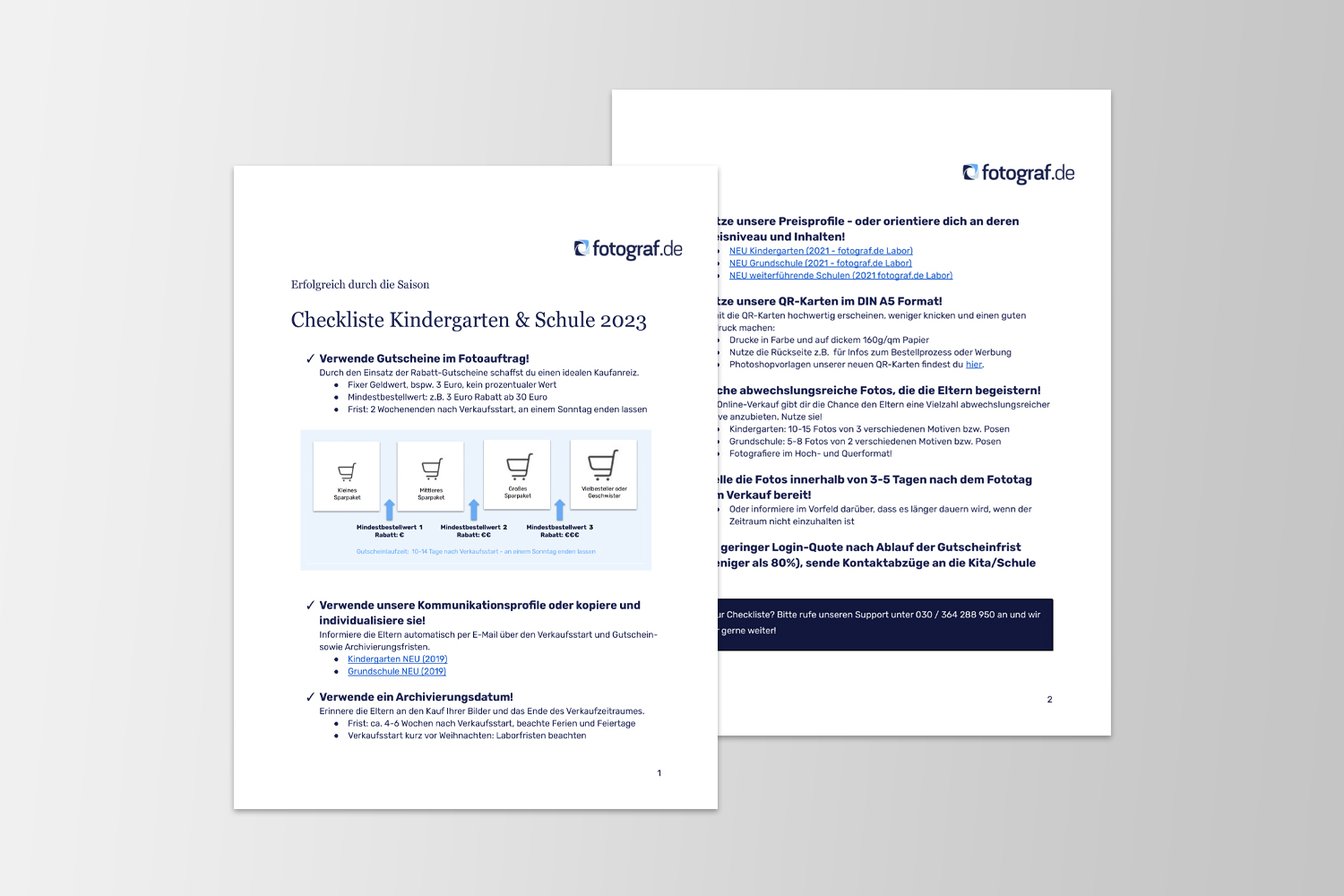 Checkliste Kindergarten und Schule