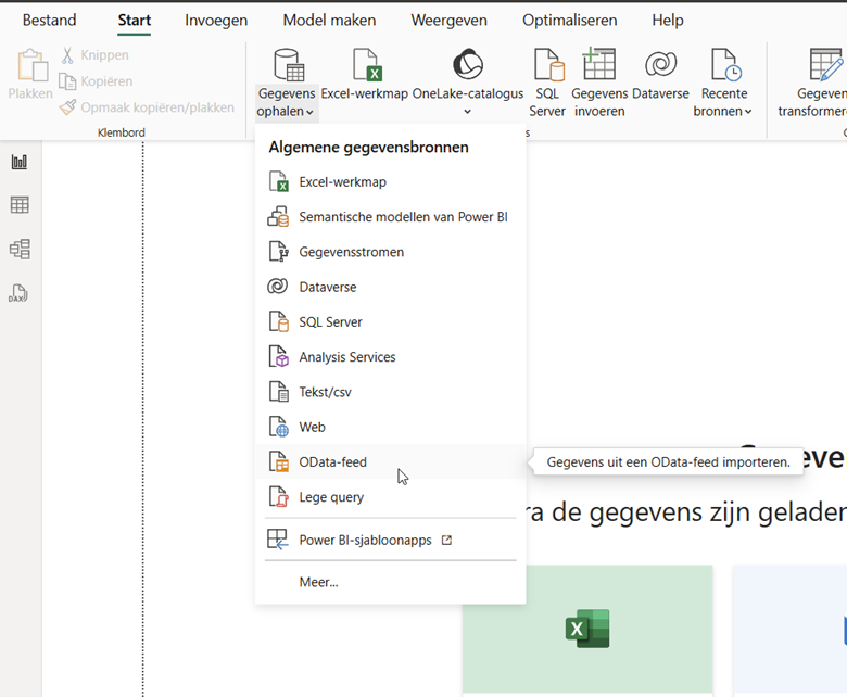 Open OData-feed