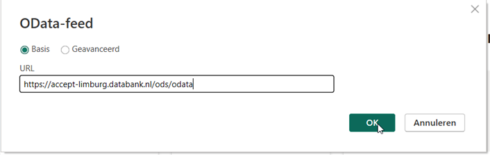 Voer de URL in