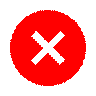 Badge Cross with solid fill