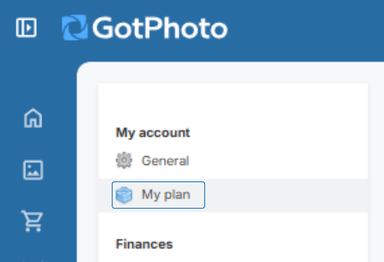 Check for active vouchers under Your Plan section