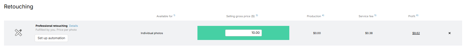 input field to set per-image price