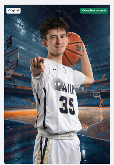 example of complete retouch effect