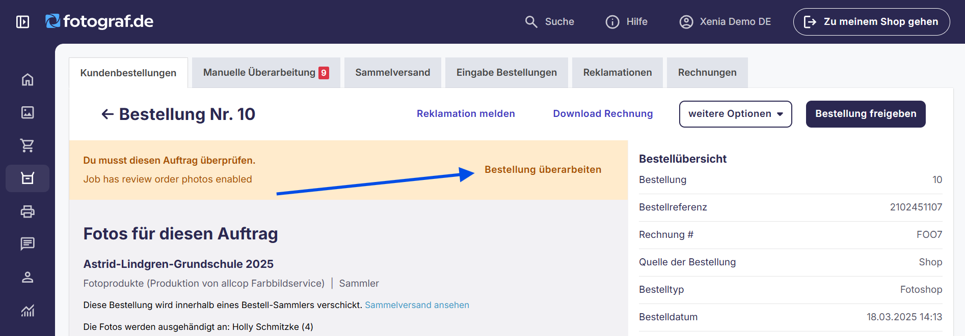 Fotos überprüfen verwenden