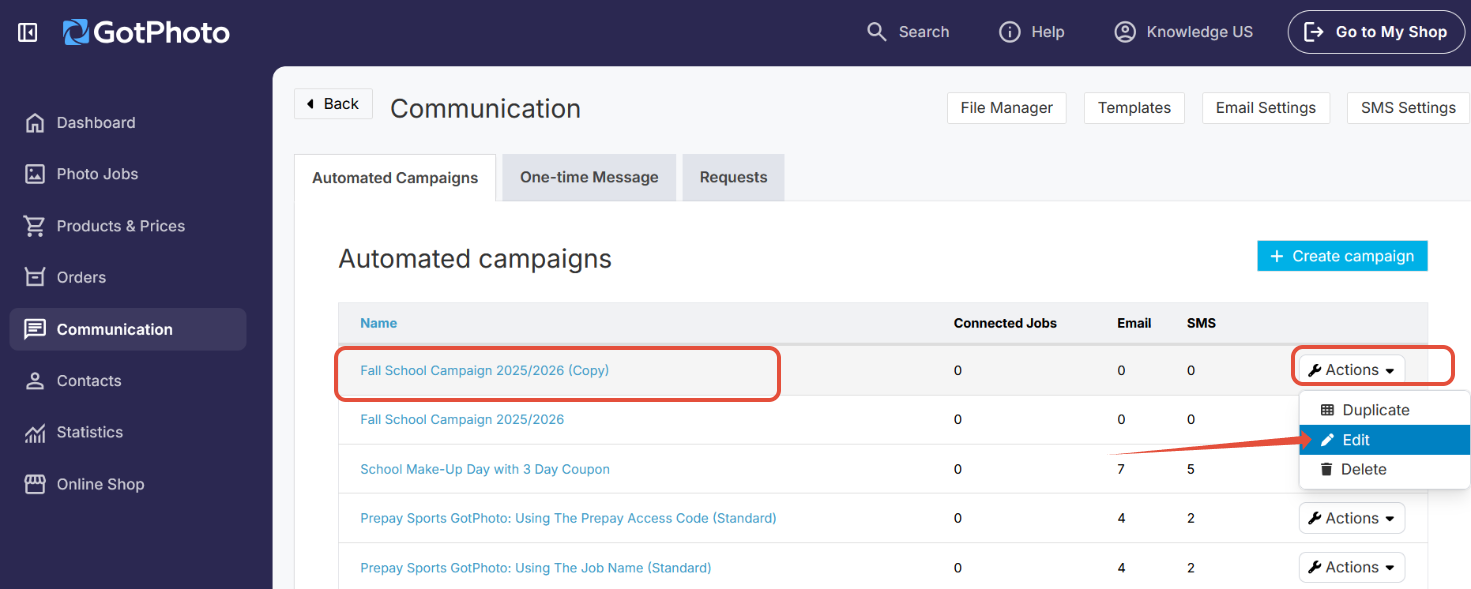 Rename duplicated campaign