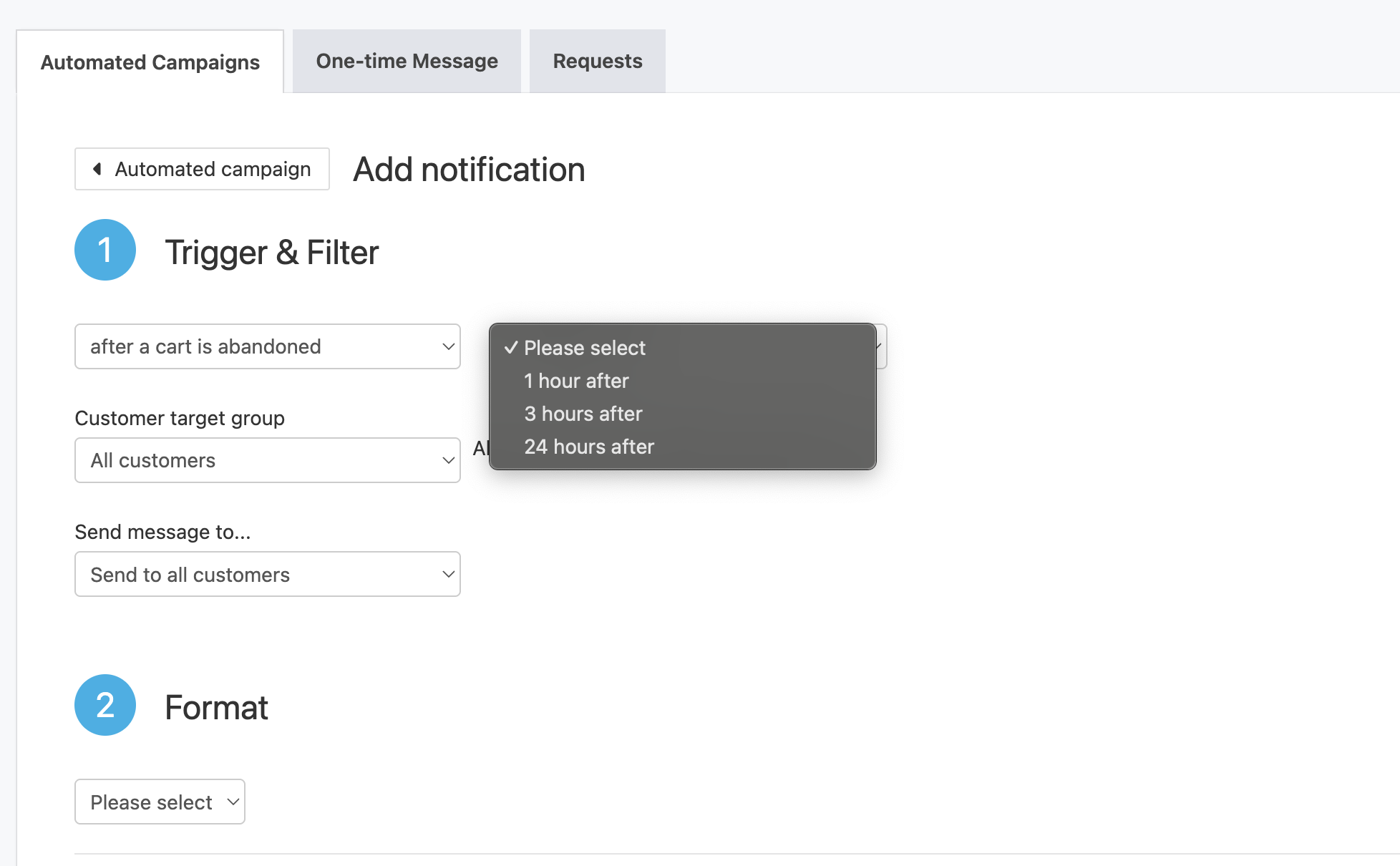 Delay options